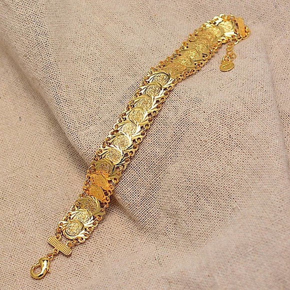 NEW GOLD COIN BRACELET - Picture 4 of 5